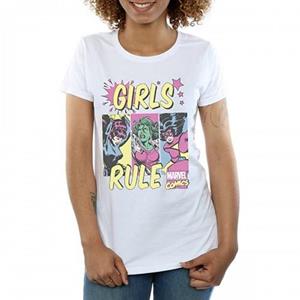 Marvel Comics meisjes regel katoenen T-shirt 12-13 wit