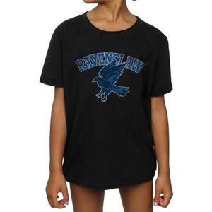 Katoenen T-shirt met Harry Potter-meisjesembleem 12-13 wit