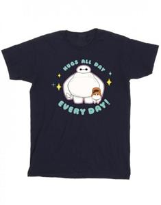 Disney Girls Big Hero 6 Baymax knuffels dagelijks katoenen T-shirt 5-6 Years wit