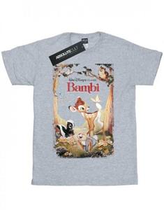 Disney meisjes Bambi retro poster katoenen T-shirt 9-11 Years wit