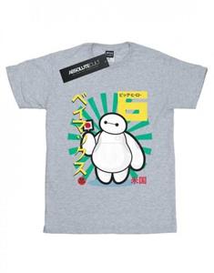 Disney meisjes Big Hero 6 Baymax Lollypop katoenen T-shirt 9-11 Years wit