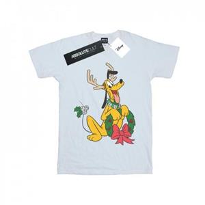 Disney jongens Pluto kerst rendieren T-shirt 5-6 Years wit