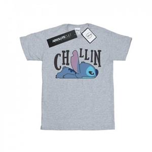 Disney meisjes Lilo en Stitch Chillin katoenen T-shirt 7-8 Years wit