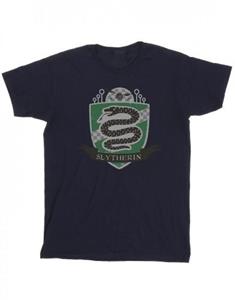 Harry Potter meisjes Zwadderich katoenen T-shirt met badge op de borst 5-6 Years wit