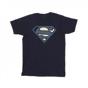 DC Comics jongens Superman Indigo blauw logo T-shirt 12-13 wit