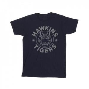 Pertemba FR - Apparel Netflix Boys Stranger Things Hawkins Grey Tiger T-Shirt 9-11 Years wit