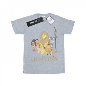 Katoenen T-shirt voor Disney Girls The Lion King Group 7-8 Years wit