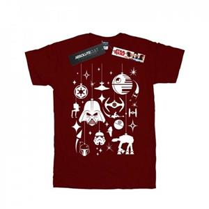 Star Wars jongens kerstversiering T-shirt 5-6 Years wit