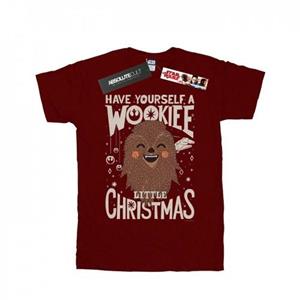 Star Wars Boys Wookiee Little Christmas T-Shirt 12-13 wit