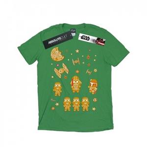 Star Wars Boys Gingerbread Empire T-Shirt 5-6 Years wit
