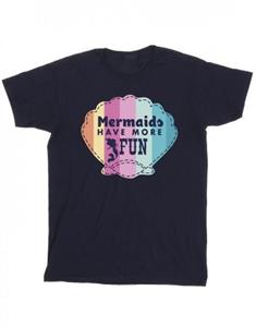 Disney meisjes de kleine zeemeermin leuk katoenen T-shirt 5-6 Years wit