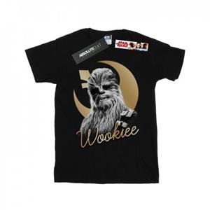 Star Wars Boys The Last Jedi Gold Chewbacca T-Shirt 12-13 zwart
