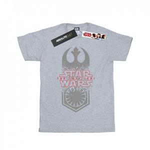 Star Wars jongens het laatste Jedi symbool Crash T-shirt 9-11 Years wit
