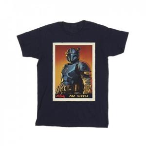 Star Wars Boys The Mandalorian Paz Vizla Card T-Shirt 5-6 Years wit