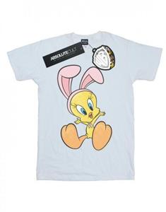 Looney Tunes meisjes Tweety Pie Bunny Ears katoenen T-shirt 7-8 Years wit
