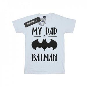 DC Comics Girls Batman Mijn vader is Batman katoenen T-shirt 9-11 Years wit