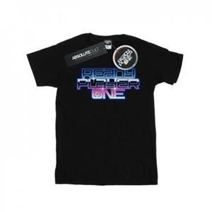 Ready Player One T-shirt met gradiëntlogo voor jongens 12-13 wit