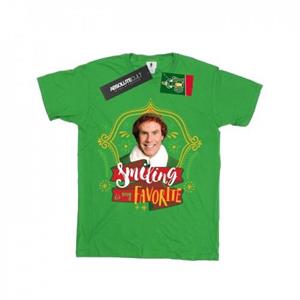 Elf Girls Buddy glimlachend katoenen T-shirt 5-6 Years wit