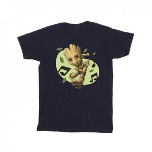 Marvel Girls Guardians Of The Galaxy Groot muzieknoten katoenen T-shirt 5-6 Years wit