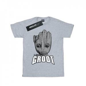 Marvel Girls Guardians of the Galaxy Groot Face katoenen T-shirt 9-11 Years wit