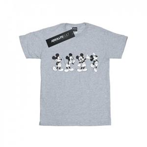 Disney meisjes Mickey Mouse vier emoties katoenen T-shirt 12-13 wit
