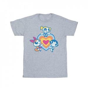 Pertemba FR - Apparel Het Powerpuff Girls Girls Heart Group katoenen T-shirt 7-8 Years wit