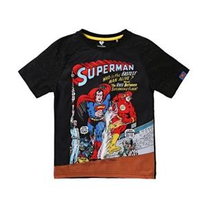 Superman Boys Raglan T-Shirt 8 Years zwart