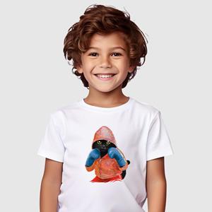 Le Roi du Tshirt Tshirt Enfant BOXING CAT BLACK 2 ans wit