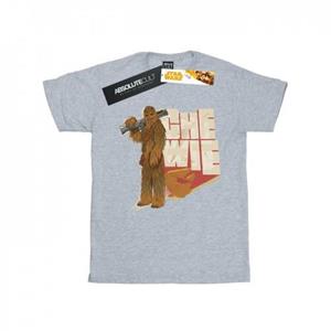 Star Wars Girls Solo Chewie Falcon Cotton T-Shirt 9-11 Years wit