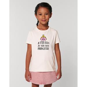 Monsieur Madame Kinder t-shirt IK GEEF NIET IK BEN EEN PRINSES 2 ans wit