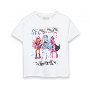 Monster High Boo-T-shirt met ronde hals voor meisjes 5-6 Years wit