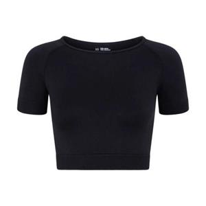 Silky Zijdeachtige effen crop top voor meisjes 6-10 Years zwart