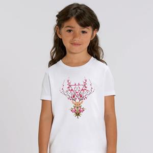 Le Roi du Tshirt Tshirt Enfant SPRING DEER 2 ans wit