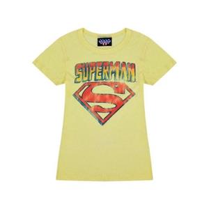 Superman Womens/Ladies T-Shirt L geel