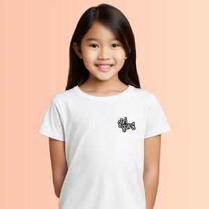 Le Roi du Tshirt Tshirt Enfant GIRL GANG CŒUR 2 ans wit