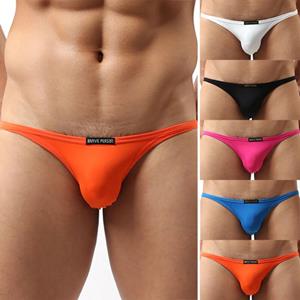 HA53LN UK heren zwemshorts boxershorts string trunks strandkleding badmode ondergoed, L rozerode kleur