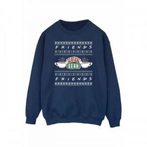Friends Fair Isle Central Perk-sweatshirt voor heren L marineblauwe kleur