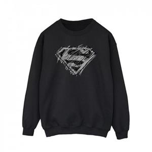 DC Comics Heren Superman Logo Schets Sweatshirt XXL wit