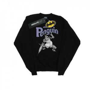 DC Comics Heren Penguin Mono Action Pose-sweatshirt M wit