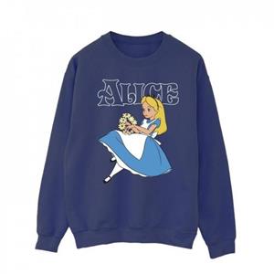Disney Heren Alice In Wonderland Bloemen Sweatshirt M marineblauwe kleur
