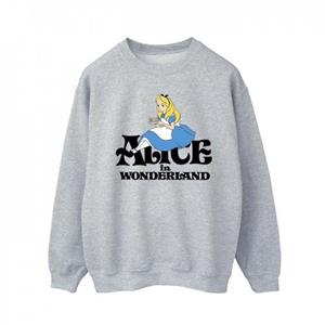 Disney Heren Alice In Wonderland Theedrinker Klassiek Sweatshirt XXL wit