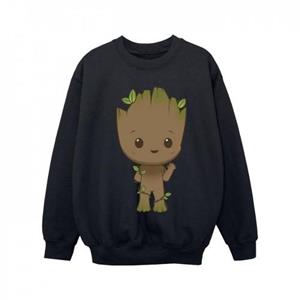 Marvel Girls I Am Groot Chibi Wave Pose Sweatshirt 5-6 Years wit