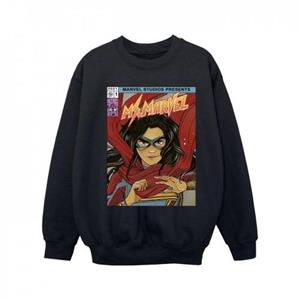 Marvel Girls MS Marvel Comic Poster Sweatshirt 12-13 zwart