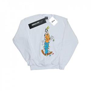 Disney Goofy kerstverlichting-sweatshirt voor meisjes 5-6 Years wit