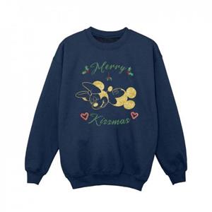 Disney meisjes Mickey Mouse Merry Kissmas sweatshirt 5-6 Years wit