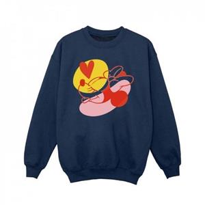 Disney meisjes Minnie Mouse tonghart sweatshirt 5-6 Years wit