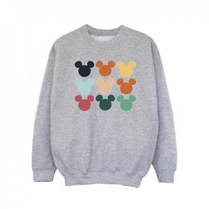 Disney meisjes Mickey Mouse hoofden vierkant sweatshirt 5-6 Years wit