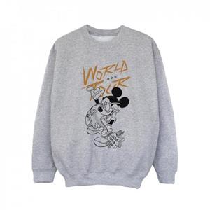 Disney Mickey Mouse World Tour Line-sweatshirt voor meisjes 9-11 Years wit