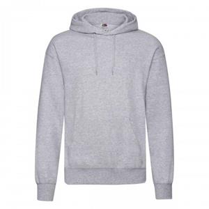 Fruit of the Loom Mens Classic Heather Hoodie S grijs