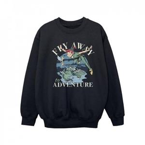 Disney Girls Peter Pan Fly Away To Adventure Sweatshirt 12-13 zwart